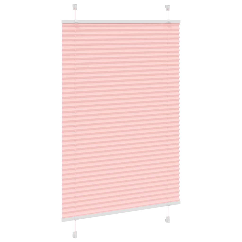 Plissé rolgordijn 90x100 cm stofbreedte 89,4 cm polyester roze is nu te koop bij PeponiXL, paradijselijk wonen!