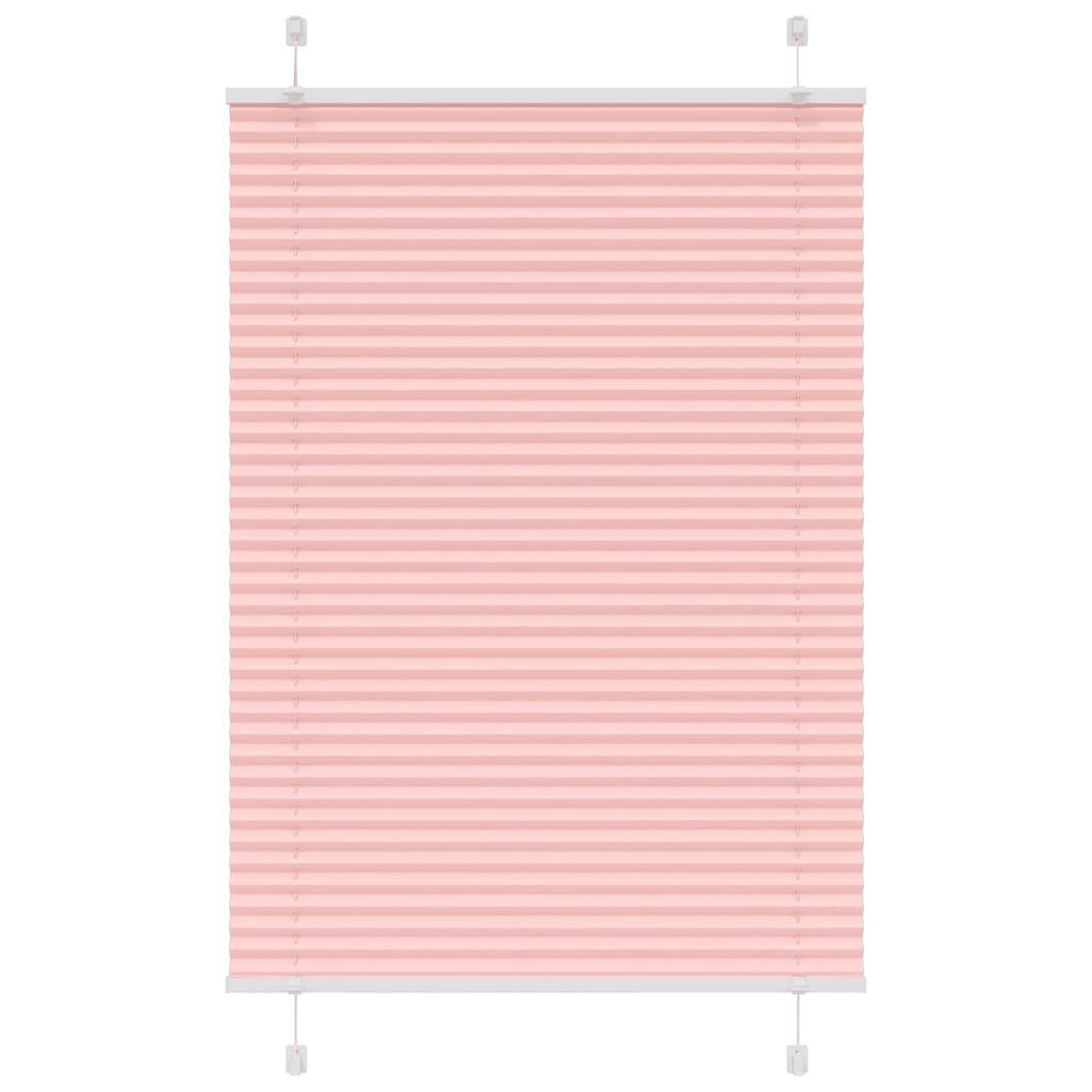 Plissé rolgordijn 95x100 cm stofbreedte 94,4 cm polyester roze is nu te koop bij PeponiXL, paradijselijk wonen!