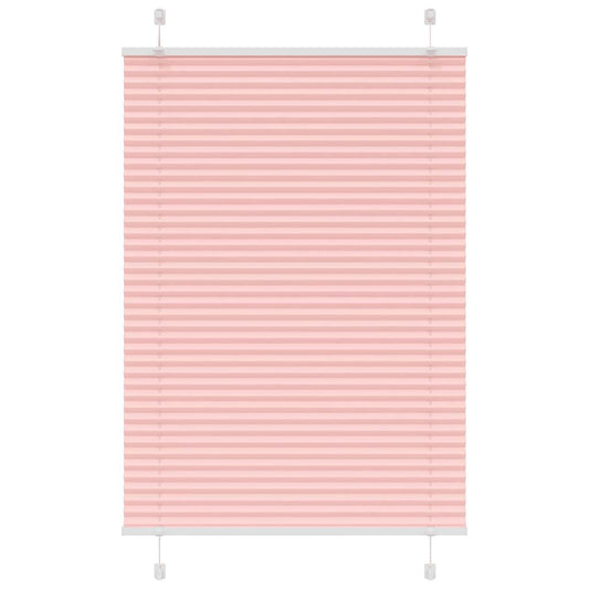 Plissé rolgordijn 95x100 cm stofbreedte 94,4 cm polyester roze is nu te koop bij PeponiXL, paradijselijk wonen!