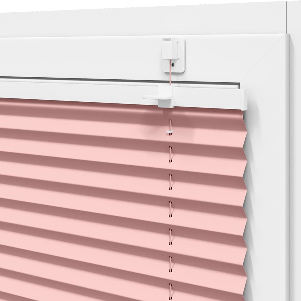 Plissé rolgordijn 95x100 cm stofbreedte 94,4 cm polyester roze is nu te koop bij PeponiXL, paradijselijk wonen!