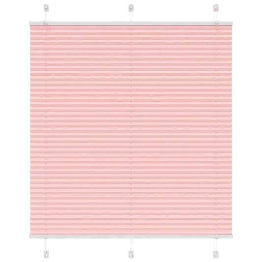 Plissé rolgordijn 120x100cm stofbreedte 119,4cm polyester roze is nu te koop bij PeponiXL, paradijselijk wonen!