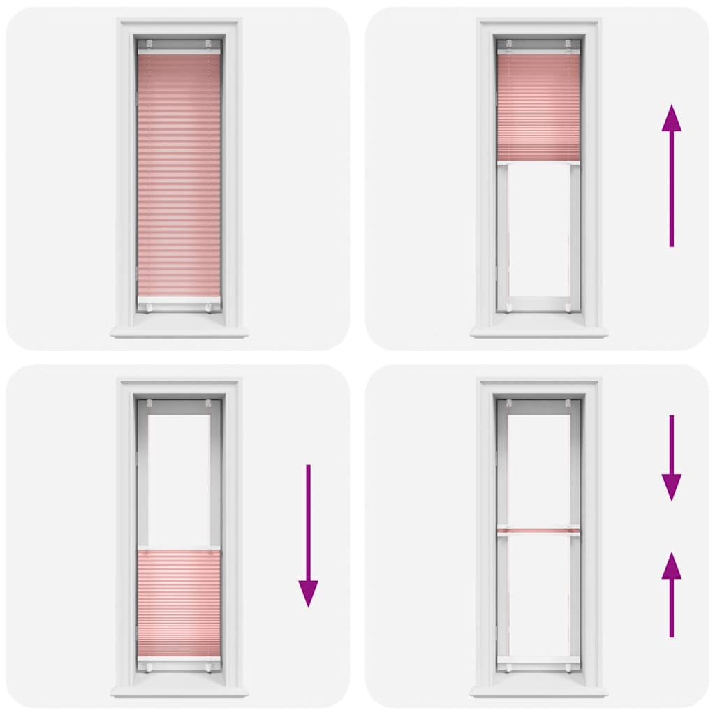 Plissé rolgordijn 45x150 cm stofbreedte 44,4 cm polyester roze is nu te koop bij PeponiXL, paradijselijk wonen!