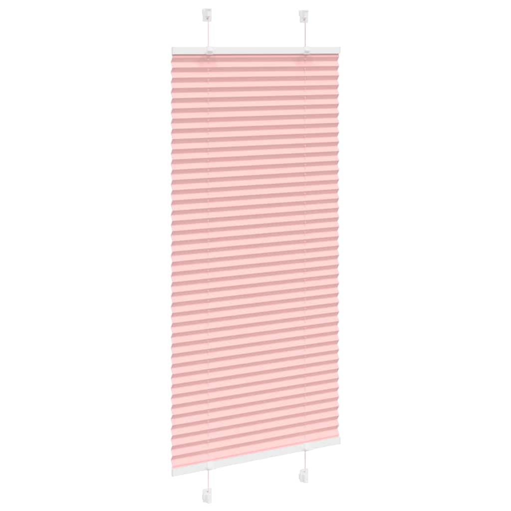 Plissé rolgordijn 65x150 cm stofbreedte 64,4 cm polyester roze is nu te koop bij PeponiXL, paradijselijk wonen!