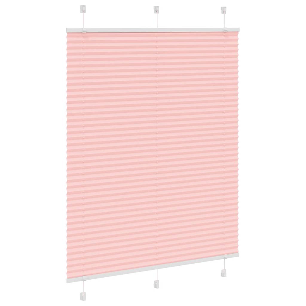 Plissé rolgordijn 105x150cm stofbreedte 104,4cm polyester roze is nu te koop bij PeponiXL, paradijselijk wonen!