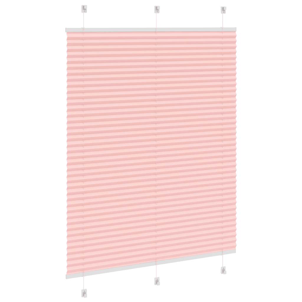 Plissé rolgordijn 105x150cm stofbreedte 104,4cm polyester roze is nu te koop bij PeponiXL, paradijselijk wonen!