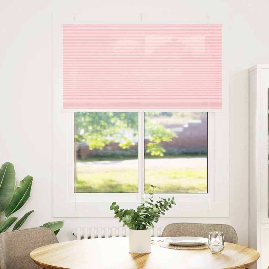 Plissé rolgordijn 110x150cm stofbreedte 109,4cm polyester roze is nu te koop bij PeponiXL, paradijselijk wonen!