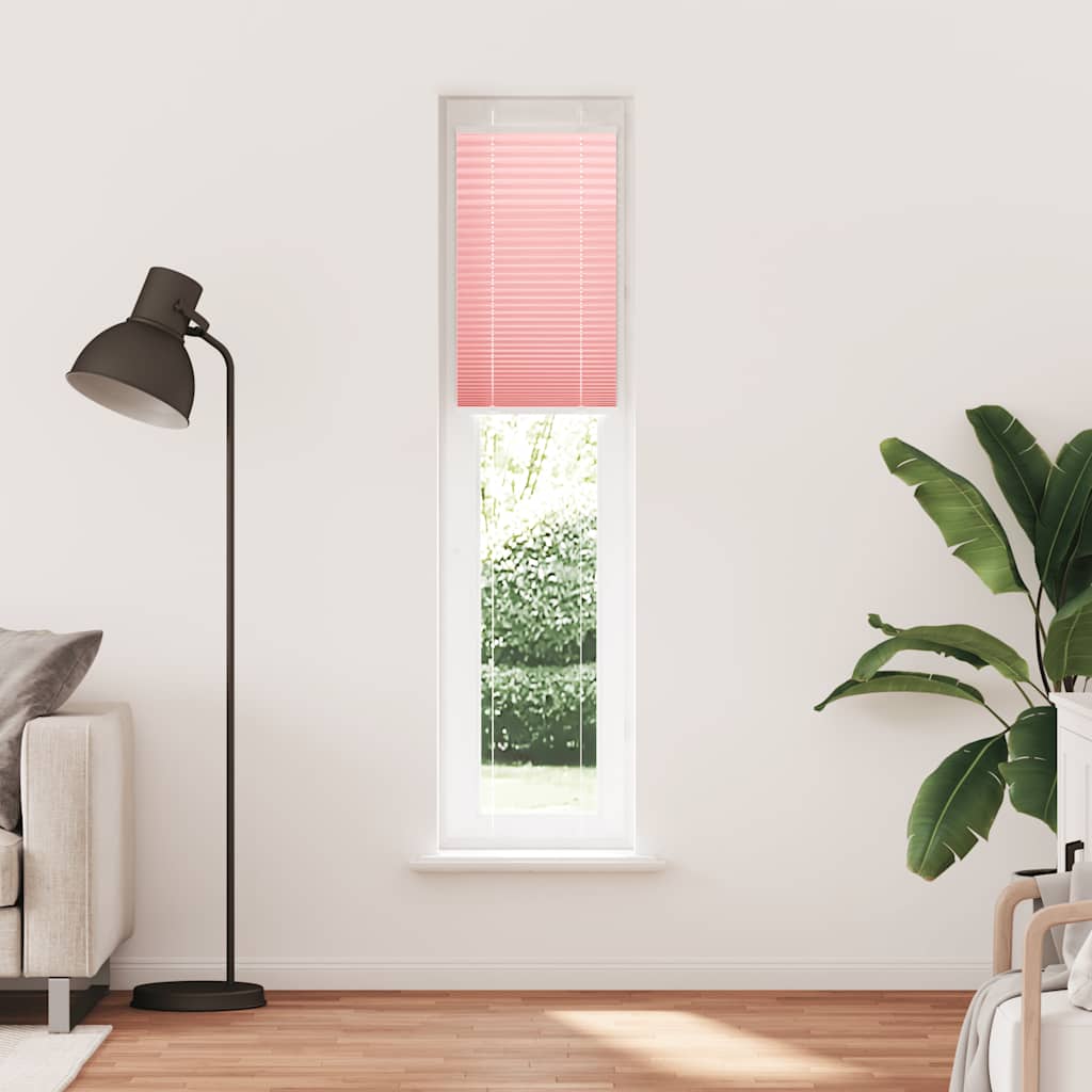 Plissé rolgordijn 40x200 cm stofbreedte 39,4 cm polyester roze is nu te koop bij PeponiXL, paradijselijk wonen!