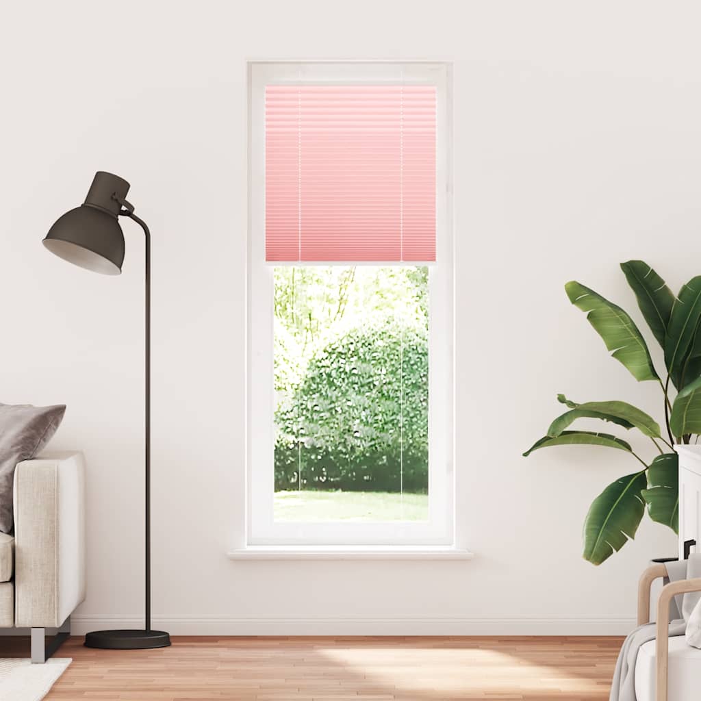 Plissé rolgordijn 70x200 cm stofbreedte 69,4 cm polyester roze is nu te koop bij PeponiXL, paradijselijk wonen!