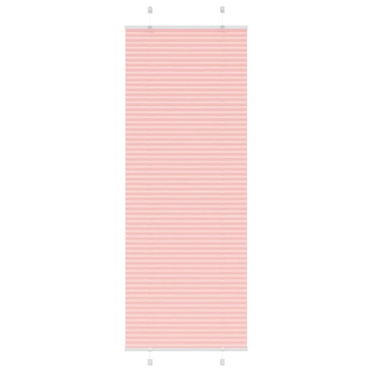 Plissé rolgordijn 75x200 cm stofbreedte 74,4 cm polyester roze is nu te koop bij PeponiXL, paradijselijk wonen!