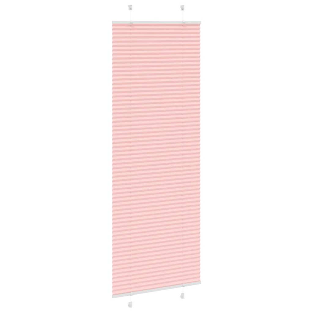 Plissé rolgordijn 75x200 cm stofbreedte 74,4 cm polyester roze is nu te koop bij PeponiXL, paradijselijk wonen!