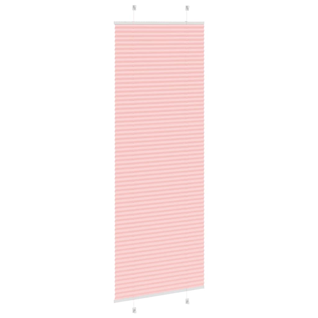 Plissé rolgordijn 75x200 cm stofbreedte 74,4 cm polyester roze is nu te koop bij PeponiXL, paradijselijk wonen!