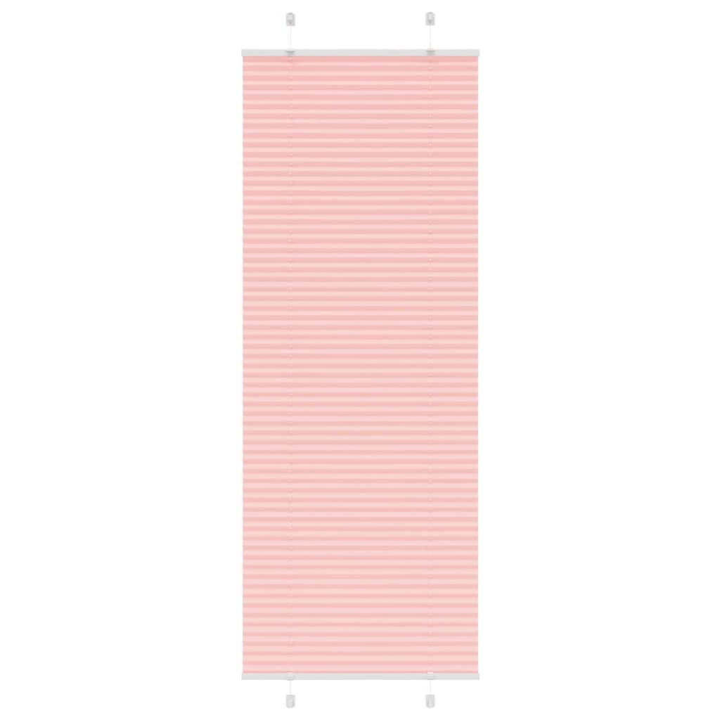 Plissé rolgordijn 80x200 cm stofbreedte 79,4 cm polyester roze is nu te koop bij PeponiXL, paradijselijk wonen!