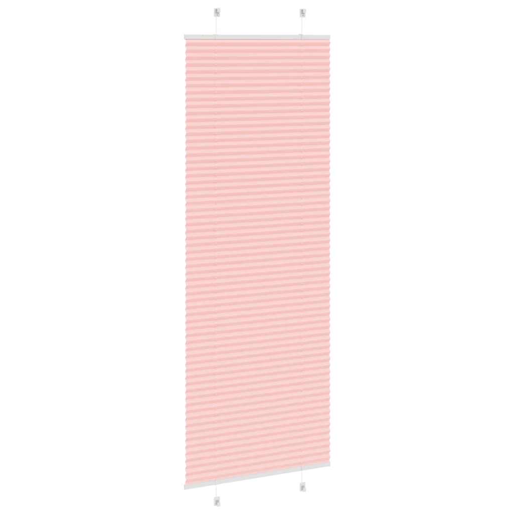 Plissé rolgordijn 80x200 cm stofbreedte 79,4 cm polyester roze is nu te koop bij PeponiXL, paradijselijk wonen!