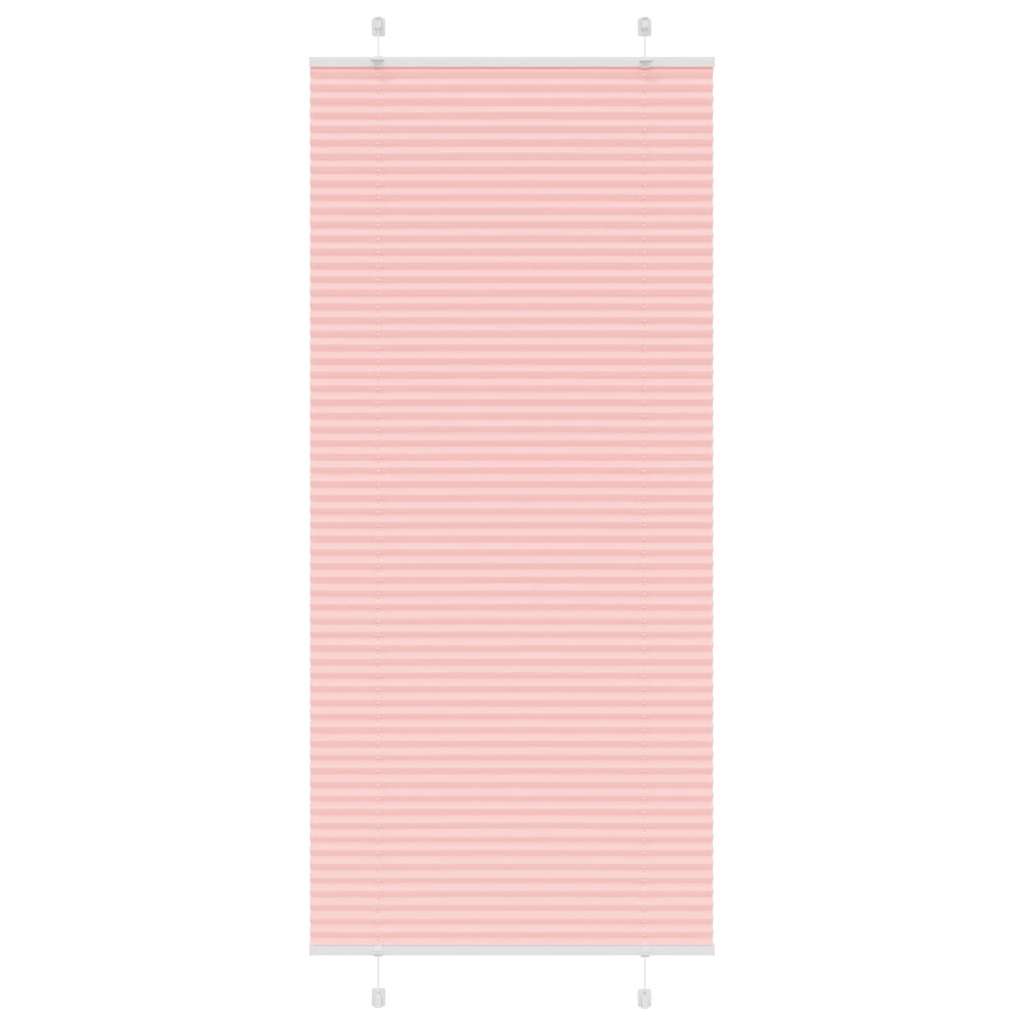 Plissé rolgordijn 85x200 cm stofbreedte 84,4 cm polyester roze is nu te koop bij PeponiXL, paradijselijk wonen!