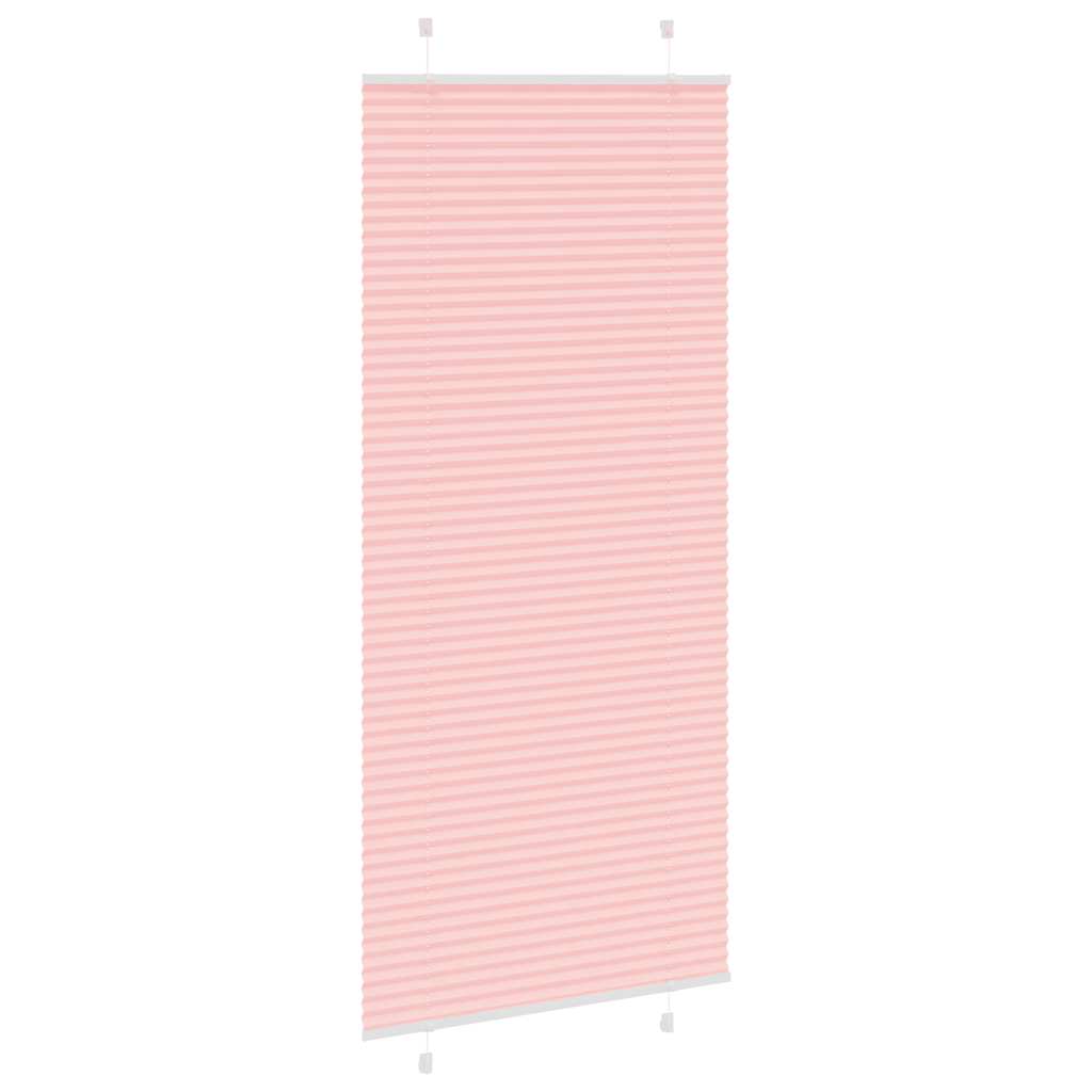 Plissé rolgordijn 85x200 cm stofbreedte 84,4 cm polyester roze is nu te koop bij PeponiXL, paradijselijk wonen!