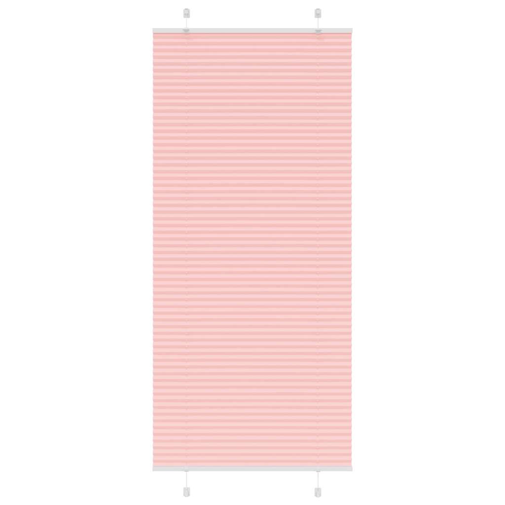 Plissé rolgordijn 90x200 cm stofbreedte 89,4 cm polyester roze is nu te koop bij PeponiXL, paradijselijk wonen!
