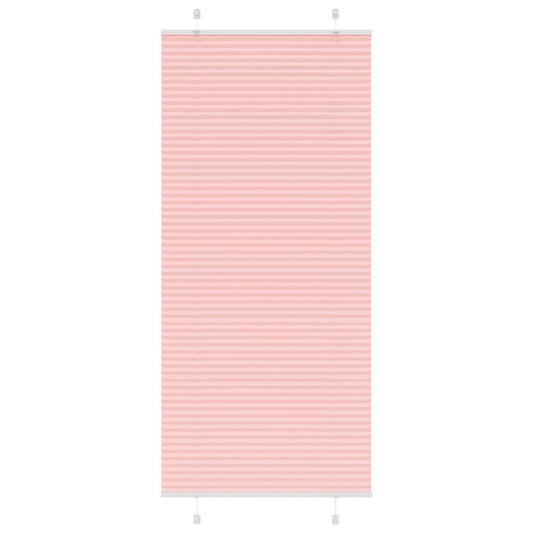 Plissé rolgordijn 90x200 cm stofbreedte 89,4 cm polyester roze is nu te koop bij PeponiXL, paradijselijk wonen!