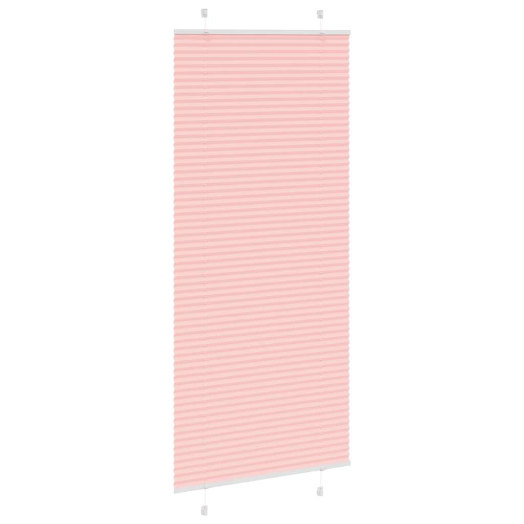 Plissé rolgordijn 90x200 cm stofbreedte 89,4 cm polyester roze is nu te koop bij PeponiXL, paradijselijk wonen!