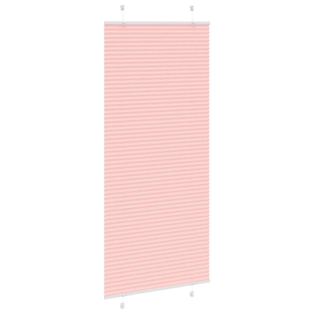 Plissé rolgordijn 90x200 cm stofbreedte 89,4 cm polyester roze is nu te koop bij PeponiXL, paradijselijk wonen!