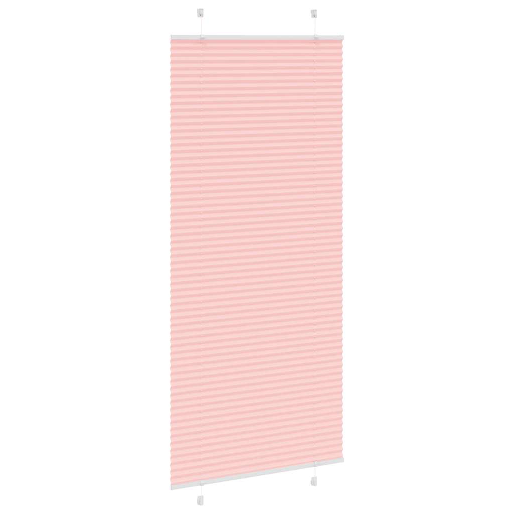 Plissé rolgordijn 95x200 cm stofbreedte 94,4 cm polyester roze is nu te koop bij PeponiXL, paradijselijk wonen!