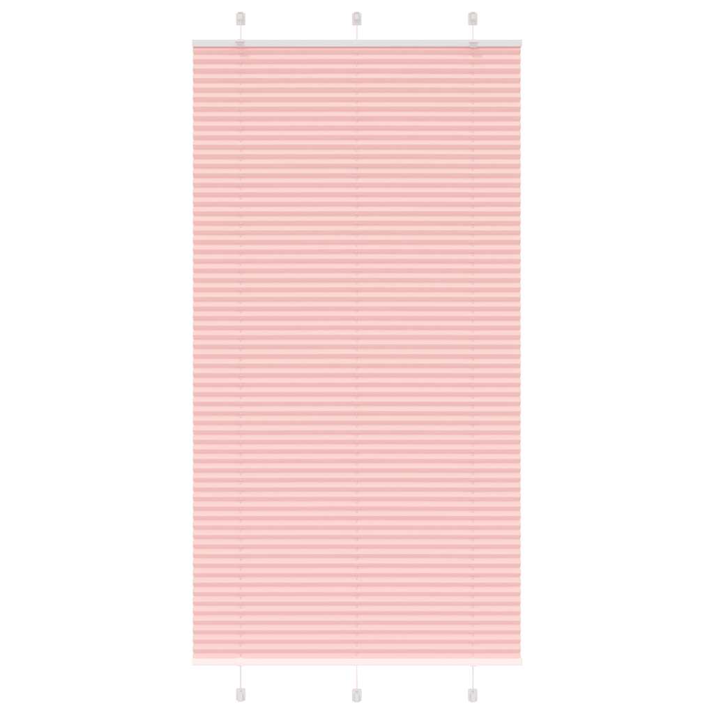 Plissé rolgordijn 105x200cm stofbreedte 104,4cm polyester roze is nu te koop bij PeponiXL, paradijselijk wonen!