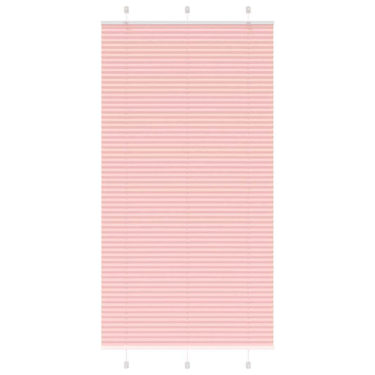 Plissé rolgordijn 105x200cm stofbreedte 104,4cm polyester roze is nu te koop bij PeponiXL, paradijselijk wonen!
