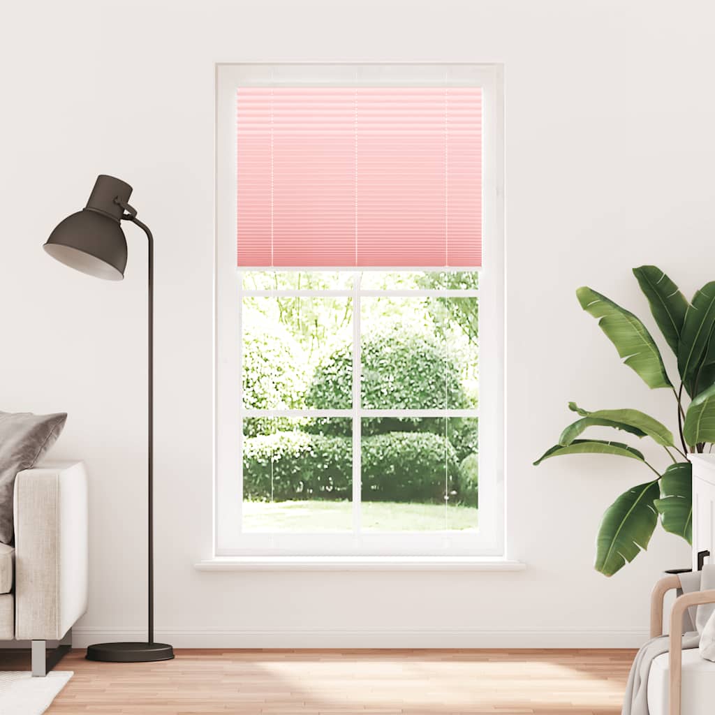 Plissé rolgordijn 105x200cm stofbreedte 104,4cm polyester roze is nu te koop bij PeponiXL, paradijselijk wonen!