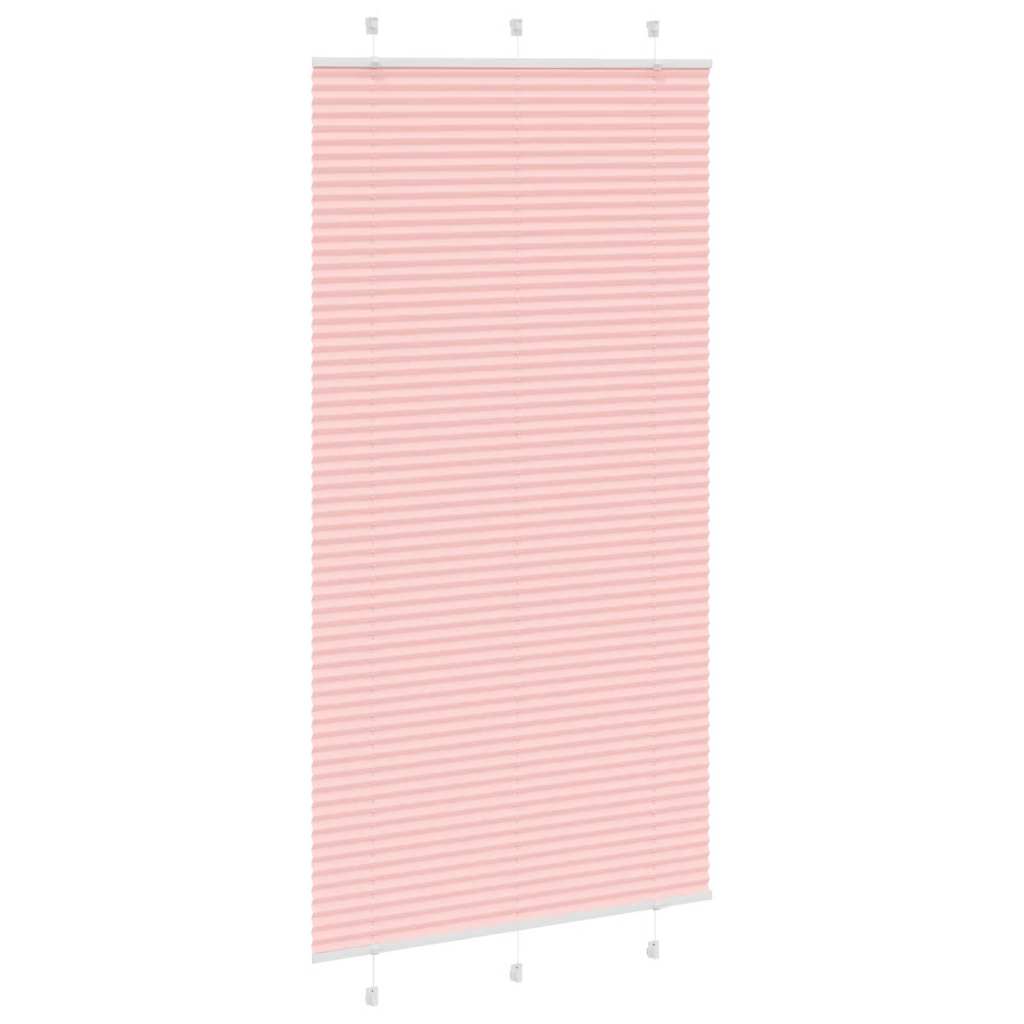 Plissé rolgordijn 105x200cm stofbreedte 104,4cm polyester roze is nu te koop bij PeponiXL, paradijselijk wonen!