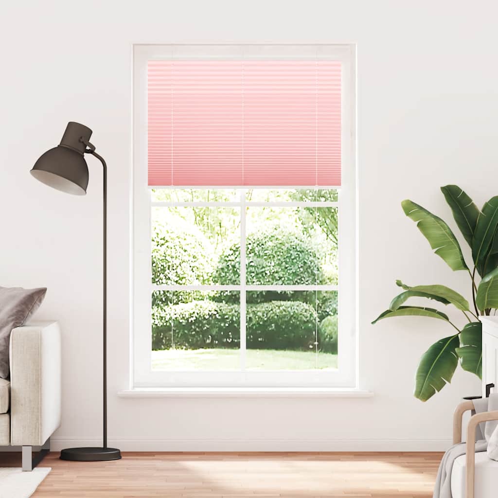 Plissé rolgordijn 120x200cm stofbreedte 119,4cm polyester roze is nu te koop bij PeponiXL, paradijselijk wonen!