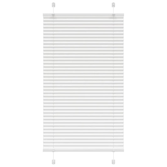 Plissé rolgordijn 80x100 cm stofbreedte 79,4 cm polyester wit is nu te koop bij PeponiXL, paradijselijk wonen!