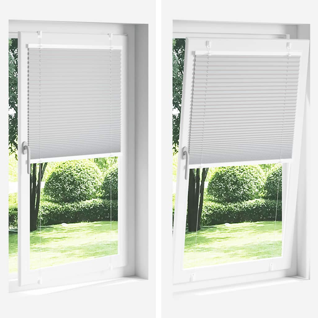 Plissé rolgordijn 80x100 cm stofbreedte 79,4 cm polyester wit is nu te koop bij PeponiXL, paradijselijk wonen!