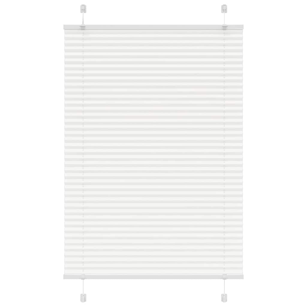 Plissé rolgordijn 85x100 cm stofbreedte 84,4 cm polyester wit is nu te koop bij PeponiXL, paradijselijk wonen!