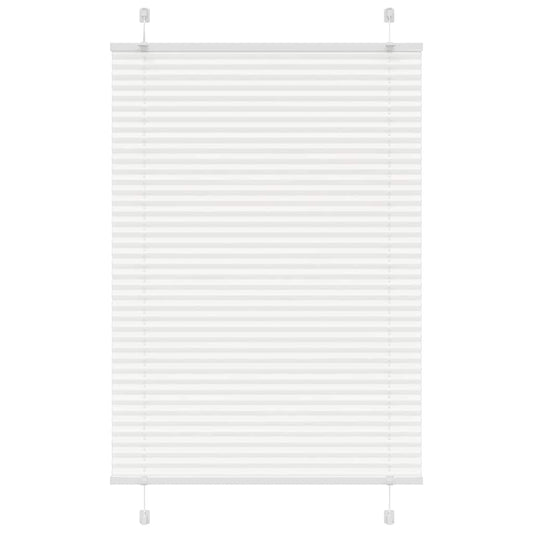 Plissé rolgordijn 85x100 cm stofbreedte 84,4 cm polyester wit is nu te koop bij PeponiXL, paradijselijk wonen!