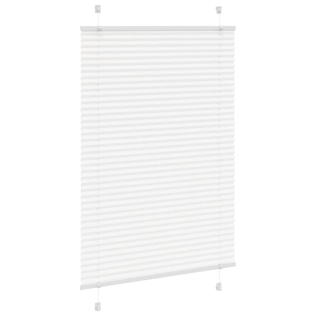 Plissé rolgordijn 85x100 cm stofbreedte 84,4 cm polyester wit is nu te koop bij PeponiXL, paradijselijk wonen!