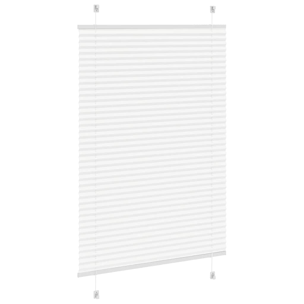 Plissé rolgordijn 85x100 cm stofbreedte 84,4 cm polyester wit is nu te koop bij PeponiXL, paradijselijk wonen!