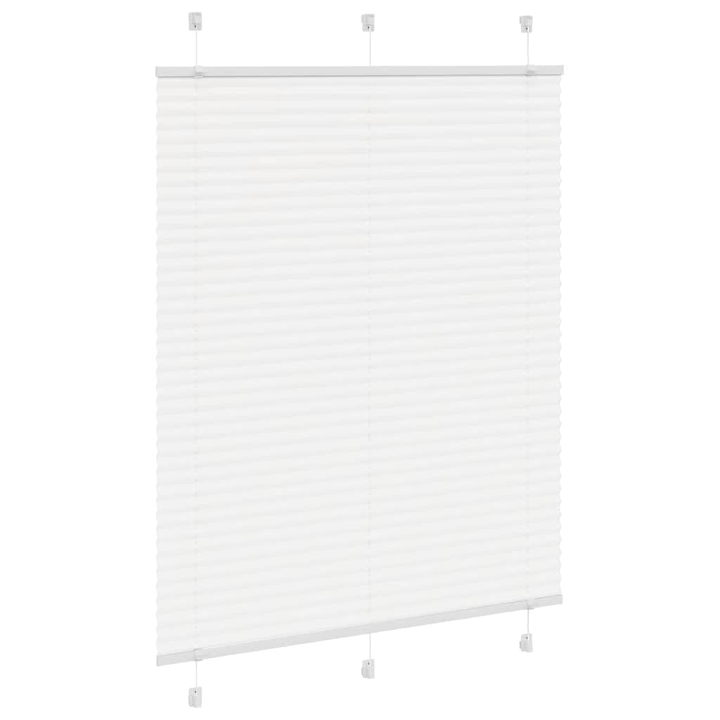 Plissé rolgordijn 110x100cm stofbreedte 109,4cm polyester wit is nu te koop bij PeponiXL, paradijselijk wonen!