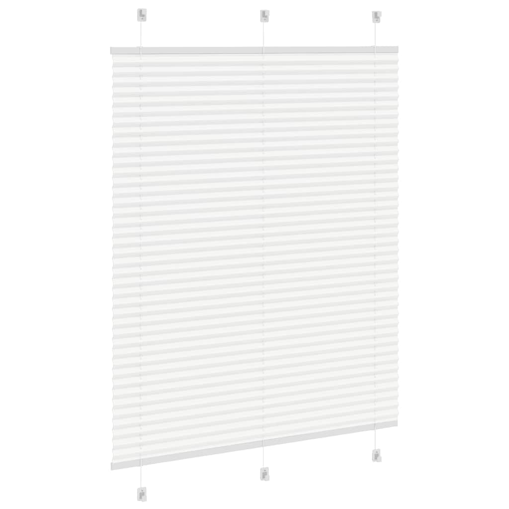 Plissé rolgordijn 110x100cm stofbreedte 109,4cm polyester wit is nu te koop bij PeponiXL, paradijselijk wonen!