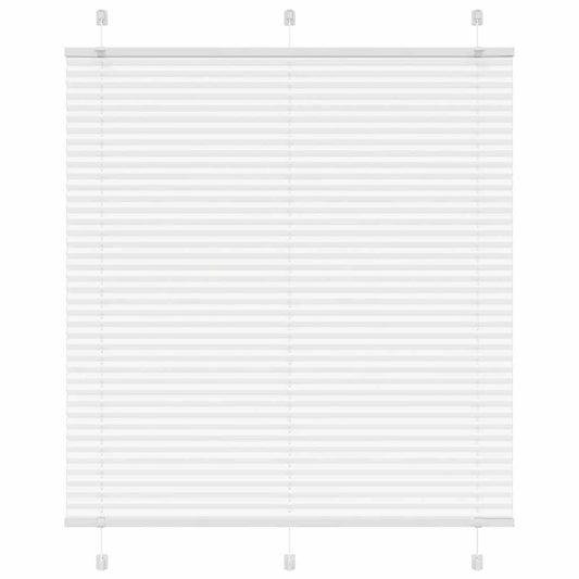 Plissé rolgordijn 115x100cm stofbreedte 114,4cm polyester wit is nu te koop bij PeponiXL, paradijselijk wonen!