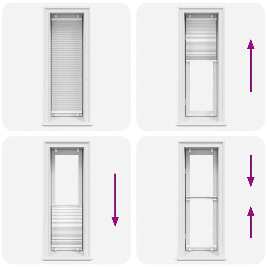 Plissé rolgordijn 40x150 cm stofbreedte 39,4 cm polyester wit is nu te koop bij PeponiXL, paradijselijk wonen!