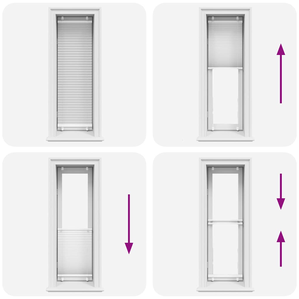 Plissé rolgordijn 45x150 cm stofbreedte 44,4 cm polyester wit is nu te koop bij PeponiXL, paradijselijk wonen!