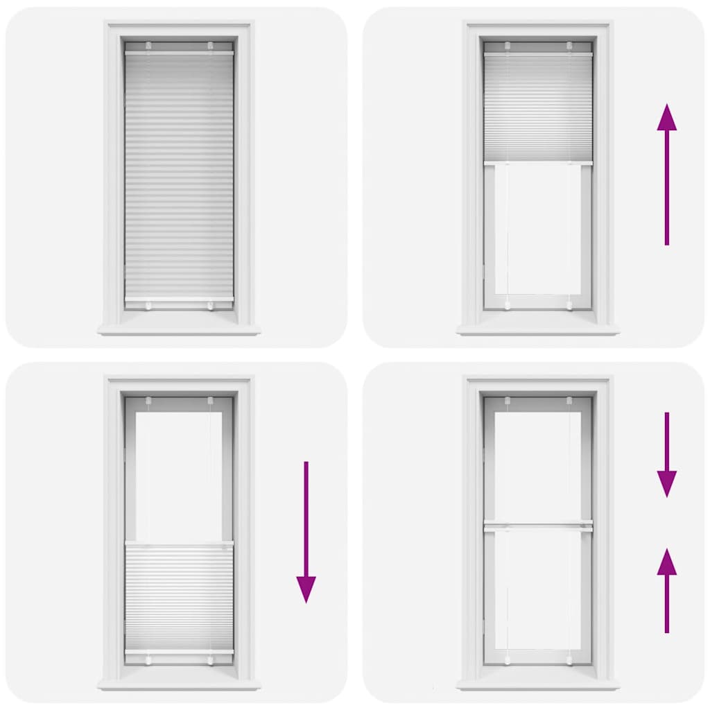 Plissé rolgordijn 60x150 cm stofbreedte 59,4 cm polyester wit is nu te koop bij PeponiXL, paradijselijk wonen!