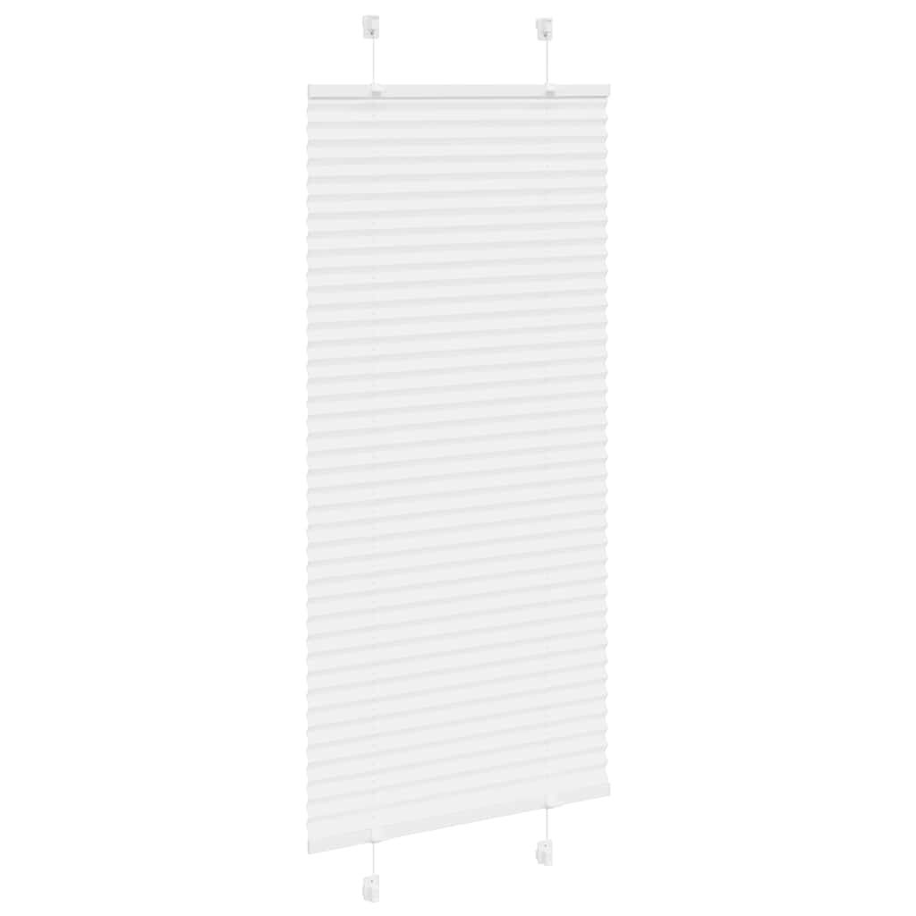 Plissé rolgordijn 65x150 cm stofbreedte 64,4 cm polyester wit is nu te koop bij PeponiXL, paradijselijk wonen!