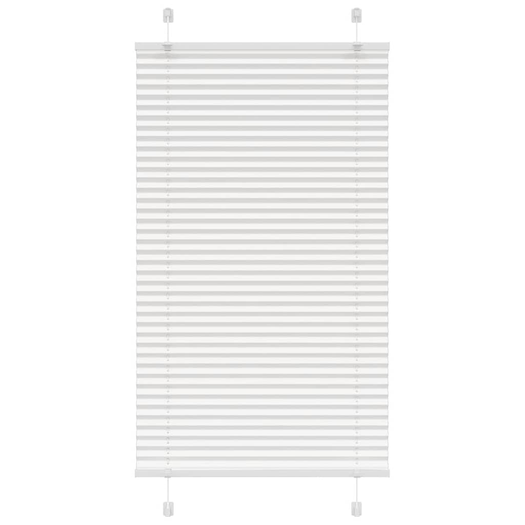 Plissé rolgordijn 80x150 cm stofbreedte 79,4 cm polyester wit is nu te koop bij PeponiXL, paradijselijk wonen!