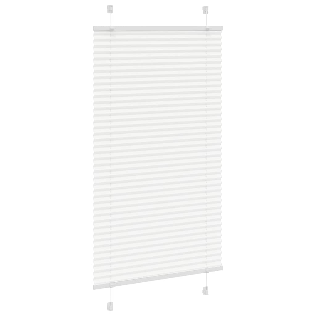 Plissé rolgordijn 80x150 cm stofbreedte 79,4 cm polyester wit is nu te koop bij PeponiXL, paradijselijk wonen!