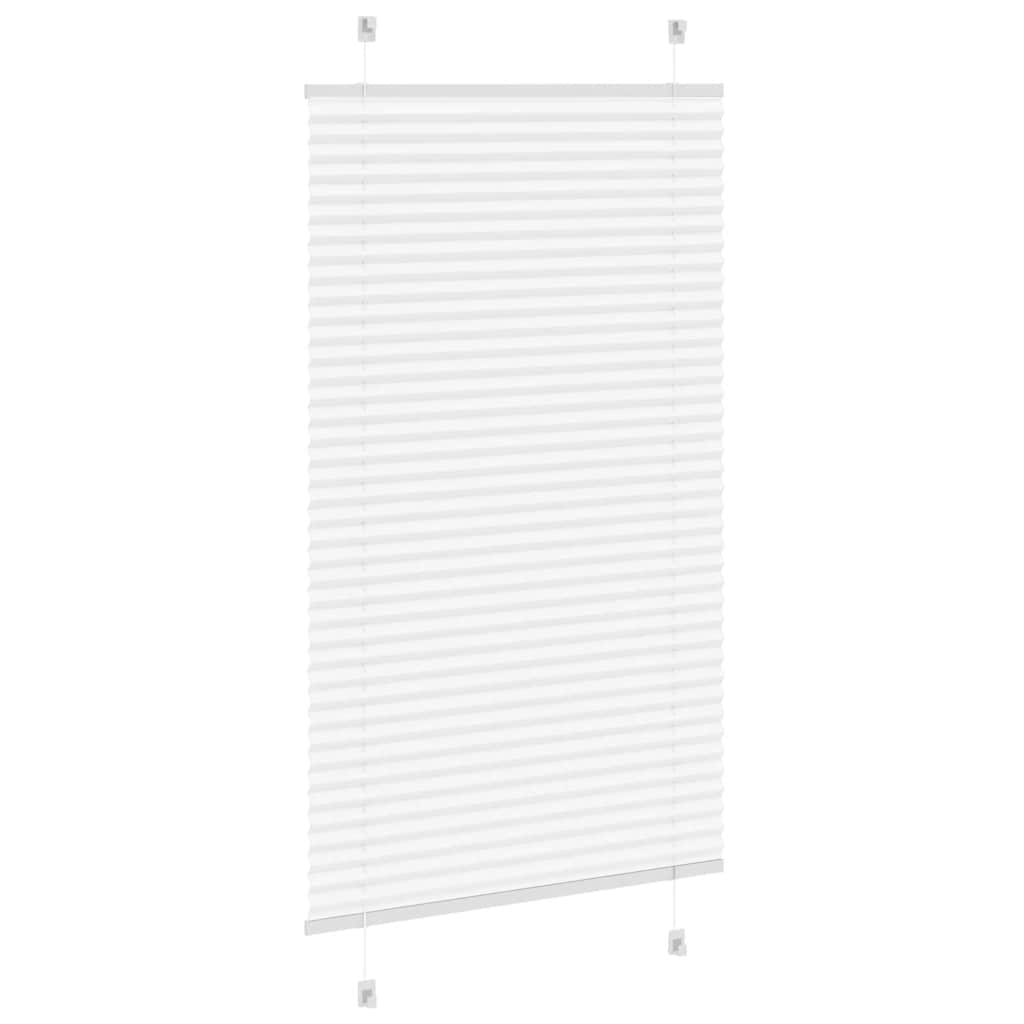 Plissé rolgordijn 80x150 cm stofbreedte 79,4 cm polyester wit is nu te koop bij PeponiXL, paradijselijk wonen!