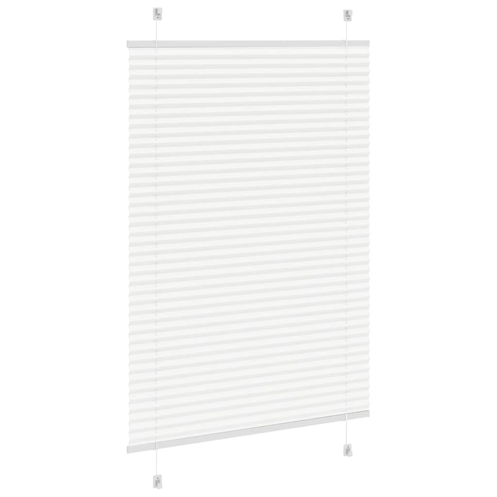 Plissé rolgordijn 100x150 cm stofbreedte 99,4cm polyester wit is nu te koop bij PeponiXL, paradijselijk wonen!