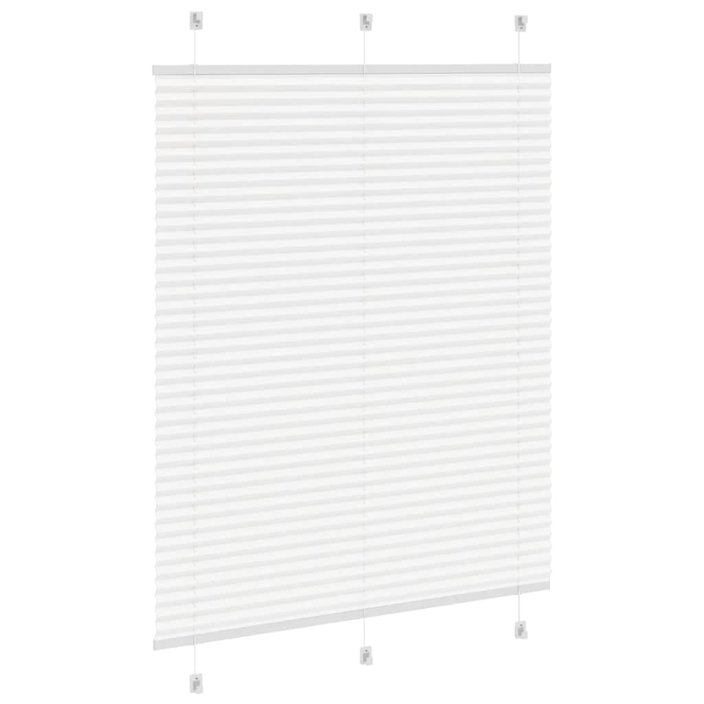 Plissé rolgordijn 105x150 cm stofbreedte 104,4cm polyester wit is nu te koop bij PeponiXL, paradijselijk wonen!