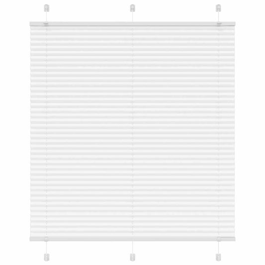 Plissé rolgordijn 120x150 cm stofbreedte 119,4cm polyester wit is nu te koop bij PeponiXL, paradijselijk wonen!