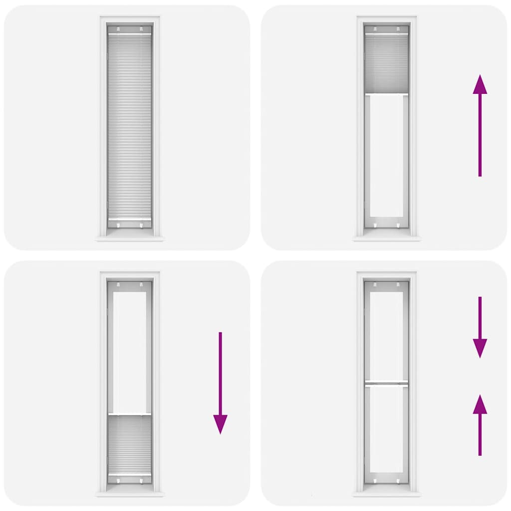 Plissé rolgordijn 50x200 cm stofbreedte 49,4 cm polyester wit is nu te koop bij PeponiXL, paradijselijk wonen!