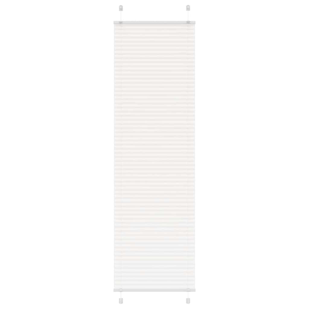 Plissé rolgordijn 60x200 cm stofbreedte 59,4 cm polyester wit is nu te koop bij PeponiXL, paradijselijk wonen!